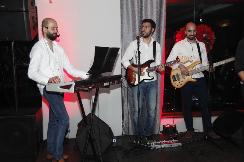 Charbel Khalil and the band at Burj on Bay 